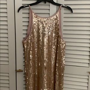 Cute pink and gold sequin dress